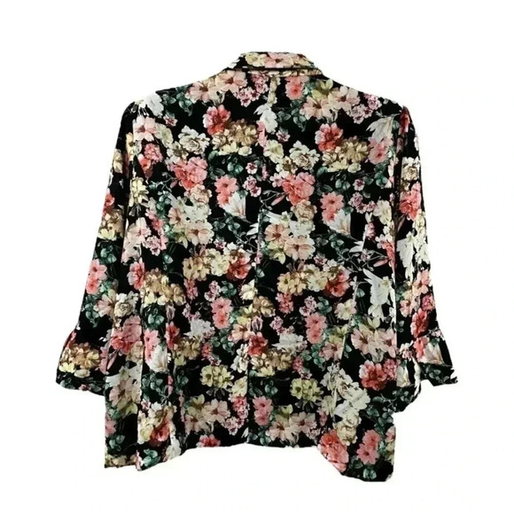 B Skies Are Blue Womens Floral Blazer Jacket From Stitch Fix, Plus Size 3X - Picture 2 of 6